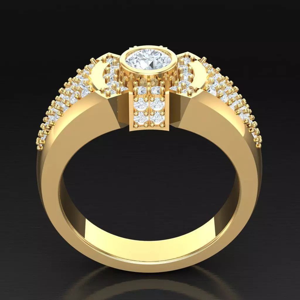 Luxury Men Rings Designs 6MR005 3D print model