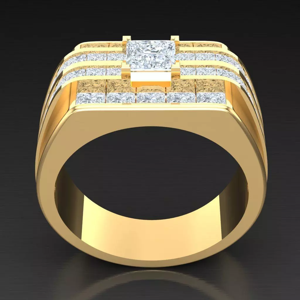 Luxury Men Rings Designs 6MR002 3D print model