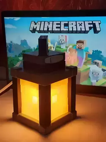 MINECRAFT LAMP 3D print model
