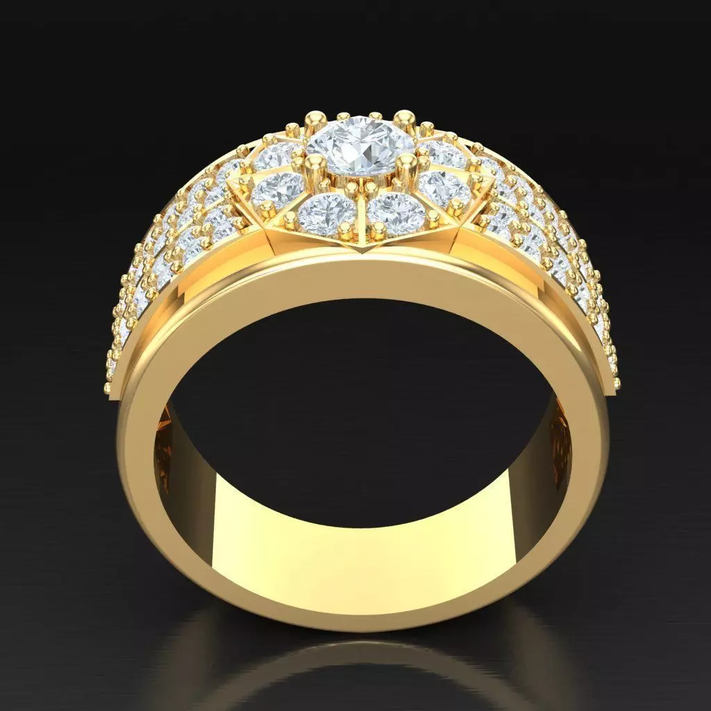 Luxury Men Rings Designs 5MR095 3D print model