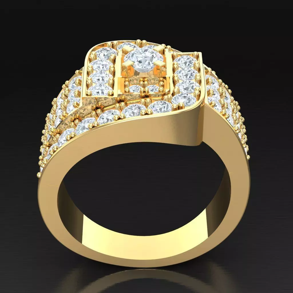 Luxury Men Rings Designs 5MR092 3D print model