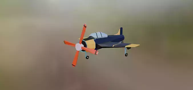 A simple low-poly airplane