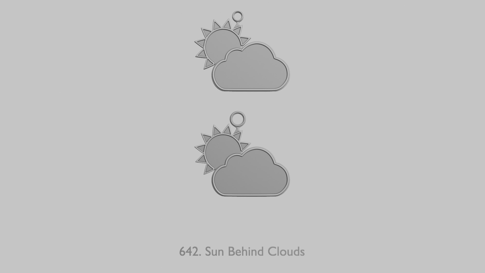 Weather Pendants Original Blend STL Collection 3D print model_1