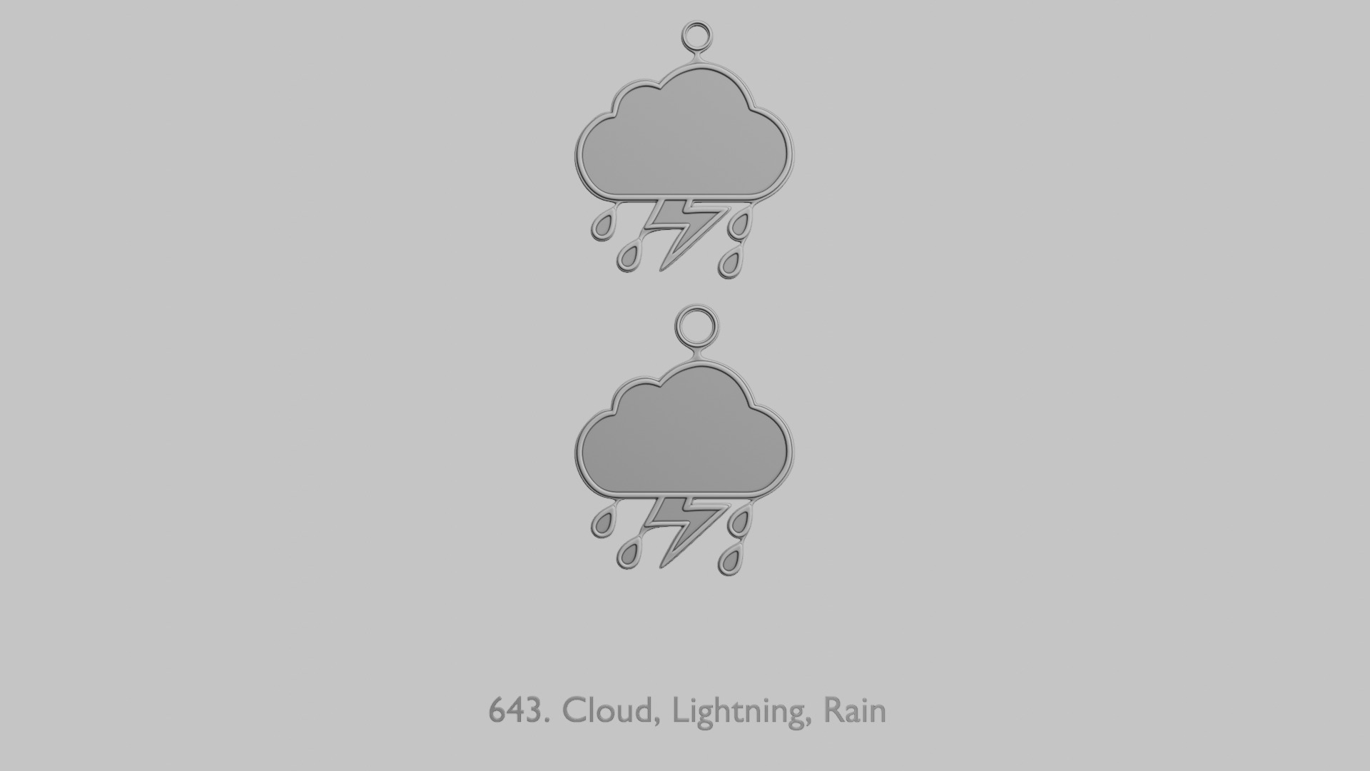 Weather Pendants Original Blend STL Collection 3D print model_2