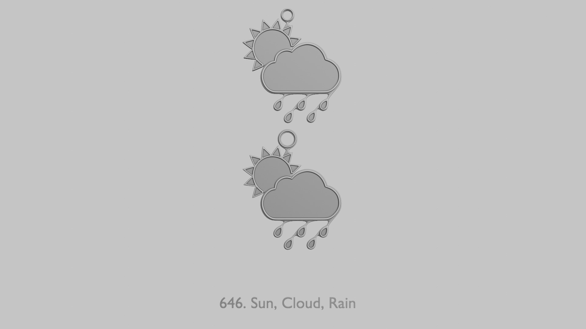 Weather Pendants Original Blend STL Collection 3D print model_5