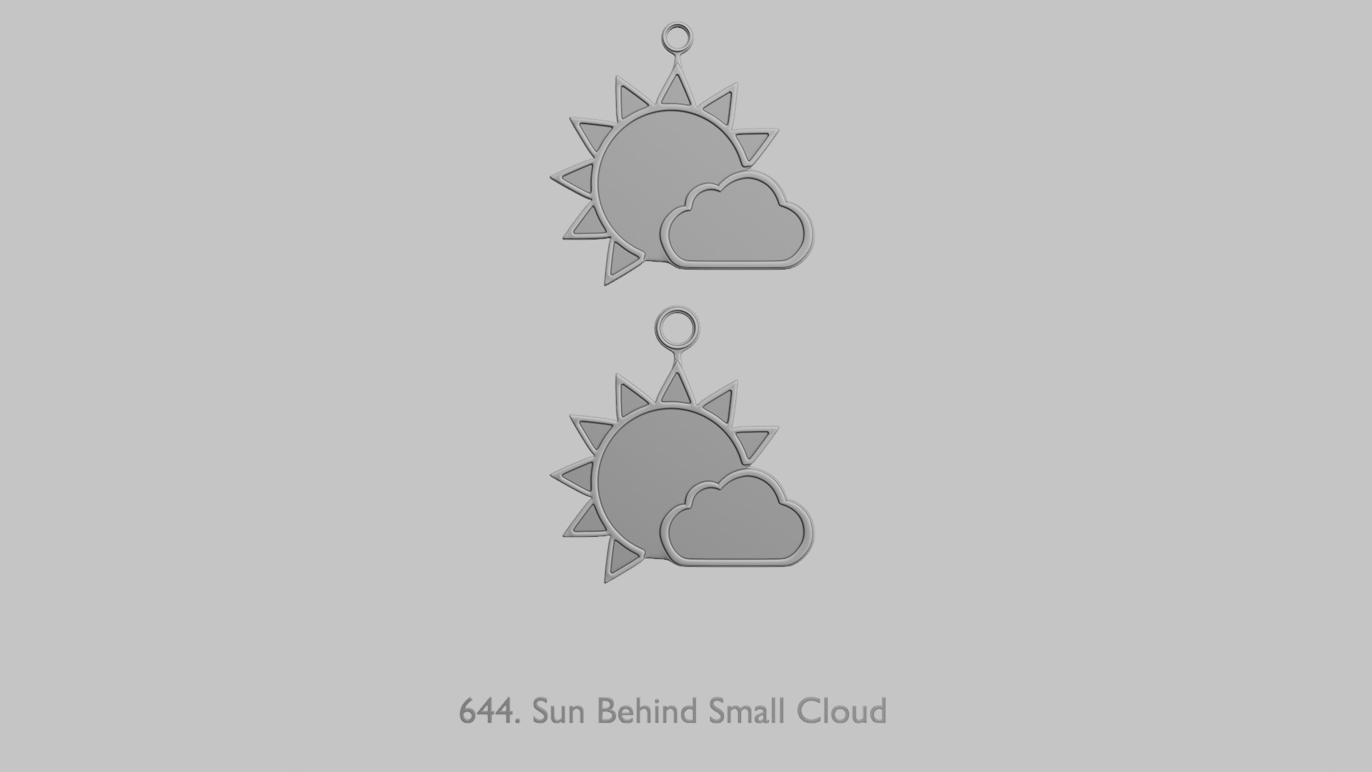 Weather Pendants Original Blend STL Collection 3D print model_3