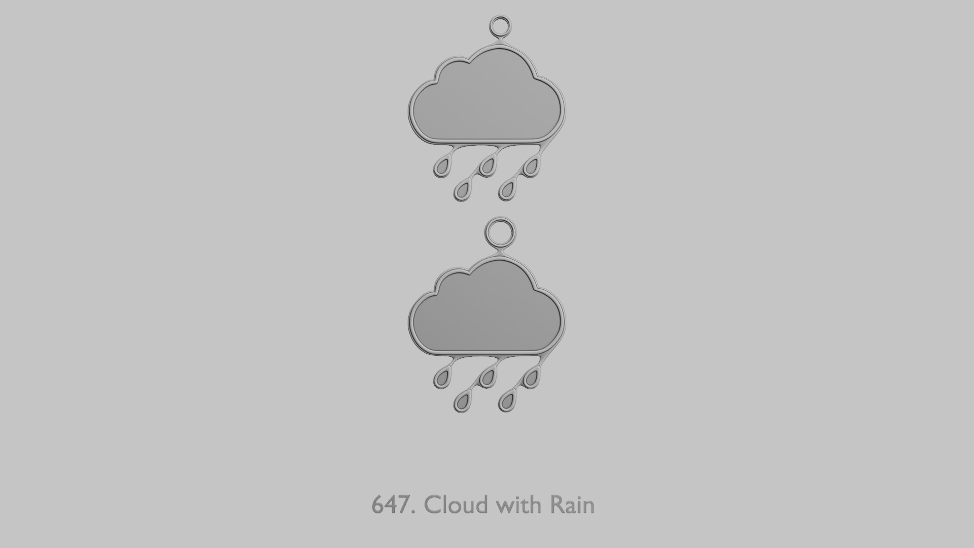 Weather Pendants Original Blend STL Collection 3D print model_6