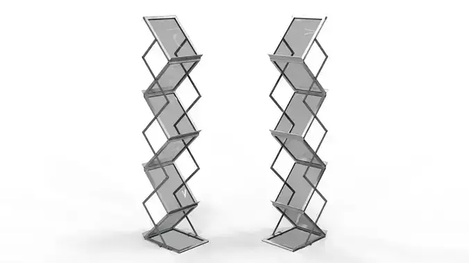 Zig Zag Acrylic Brochure Stand
