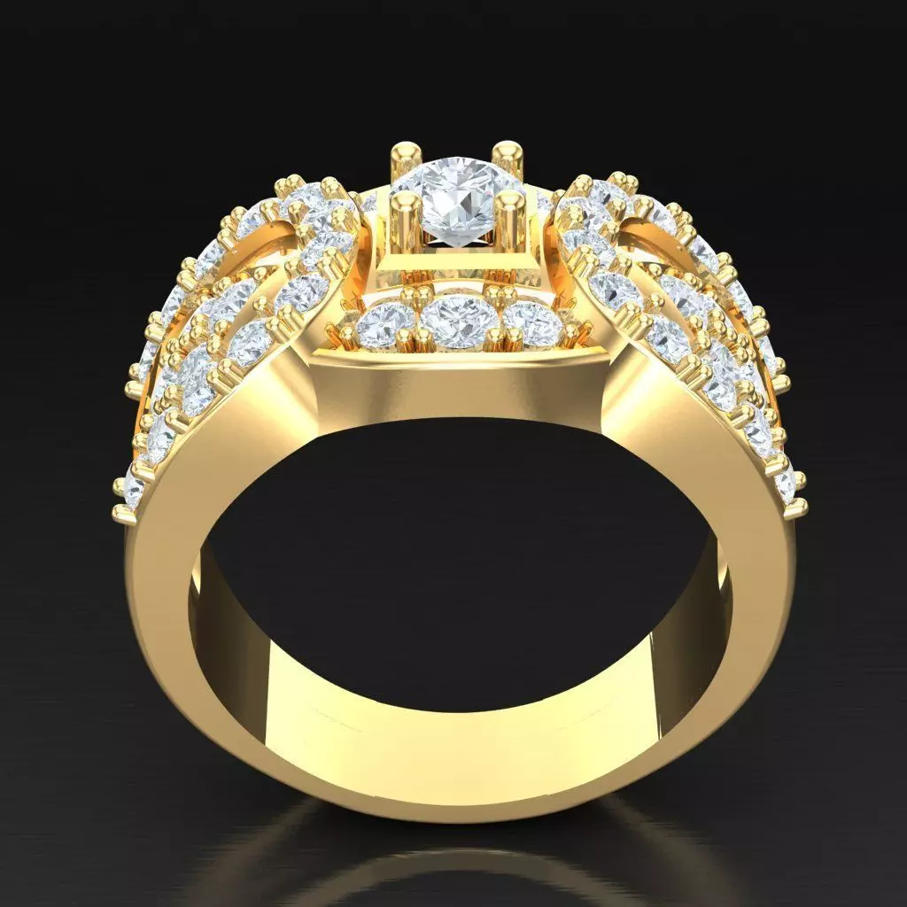 Luxury Men Rings Designs 5MR074 3D print model