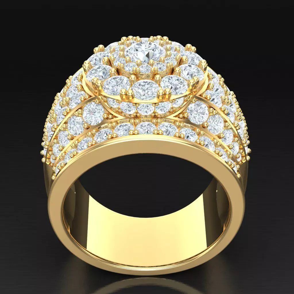 Luxury Men Rings Designs 5MR071 3D print model