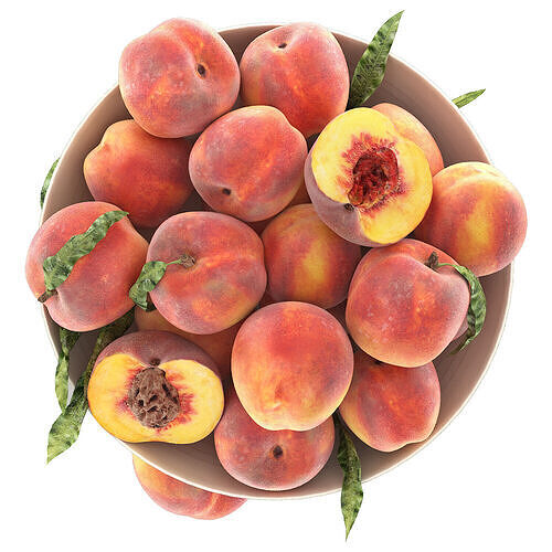 bowls of fruits collection 05 3D model 3