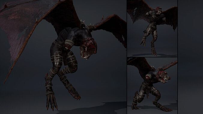 Gloomwind NoArms Low-poly 3D model