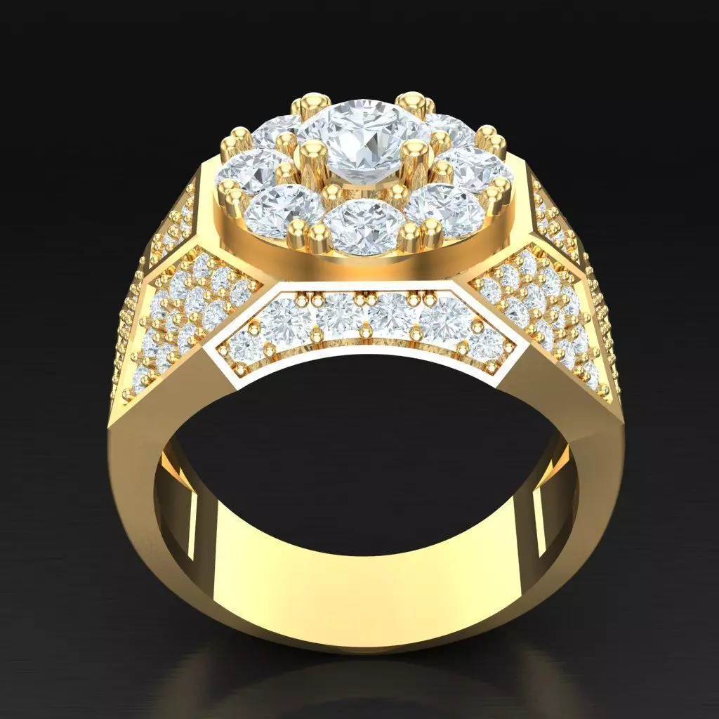 Luxury Men Rings Designs 5MR061 3D print model