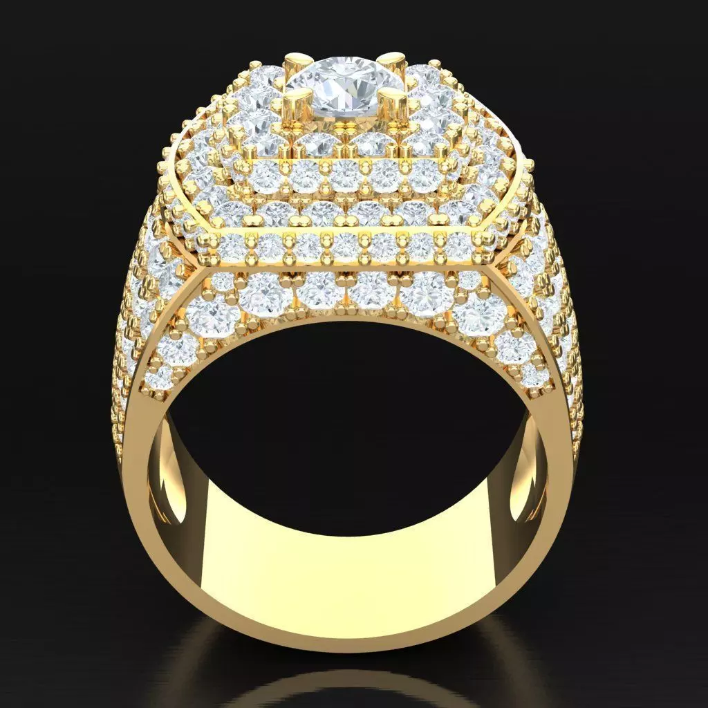 Luxury Men Rings Designs 5MR056 3D print model