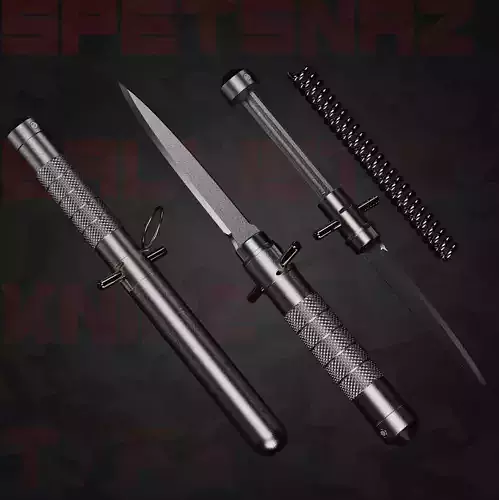 REAL SPETSNAZ BALLISTIC KNIFE TYP2 ACCURATE FUNCTIONAL CAD
