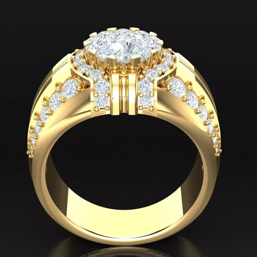 Luxury Men Rings Designs 5MR051 3D print model