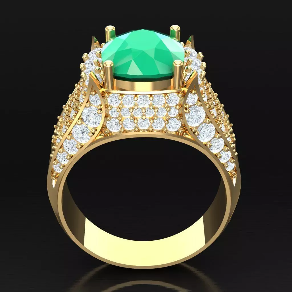 Luxury Men Rings Designs 5MR048 3D print model