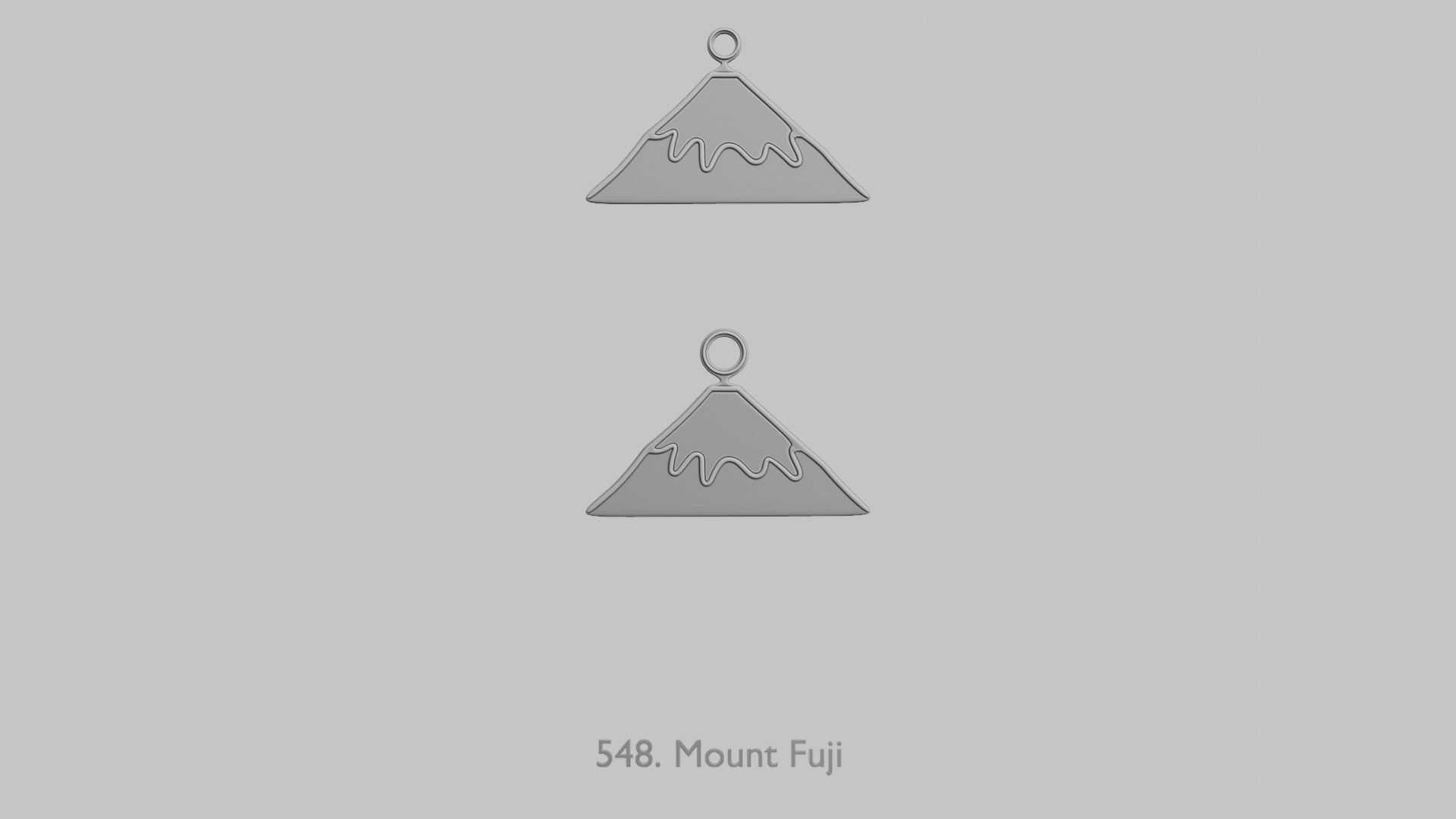 World and Places Pendant Pack 3D print model_2