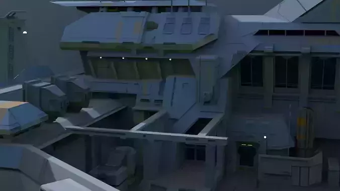 Complex 2 futuristic building