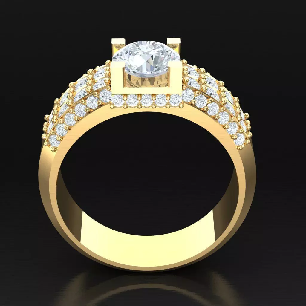 Luxury Men Rings Designs 5MR036 3D print model