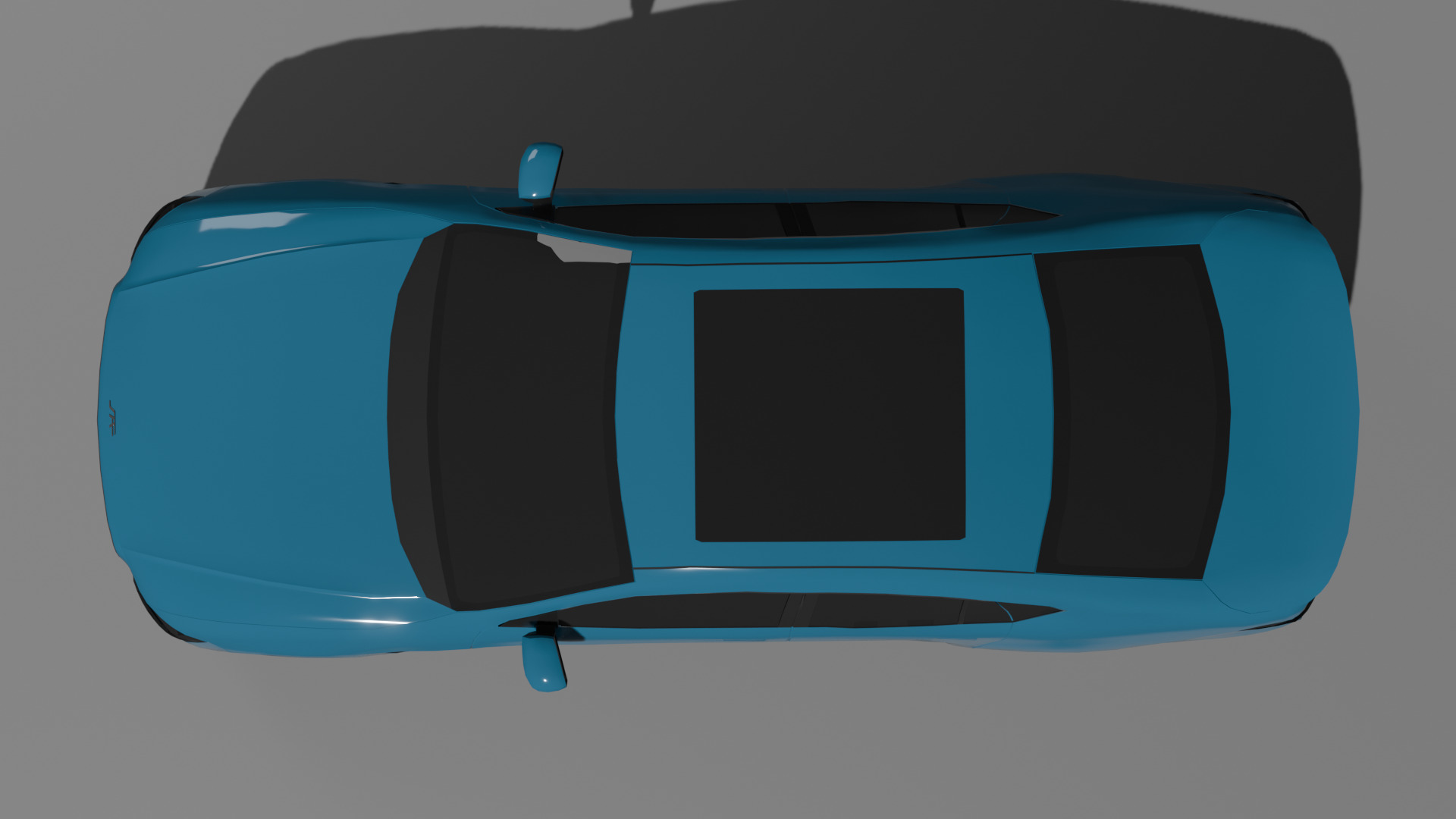 D-Segment Sedan Low-poly 3D model_5