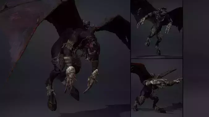 Gloomwind Fatty Brutal Low-poly 3D model