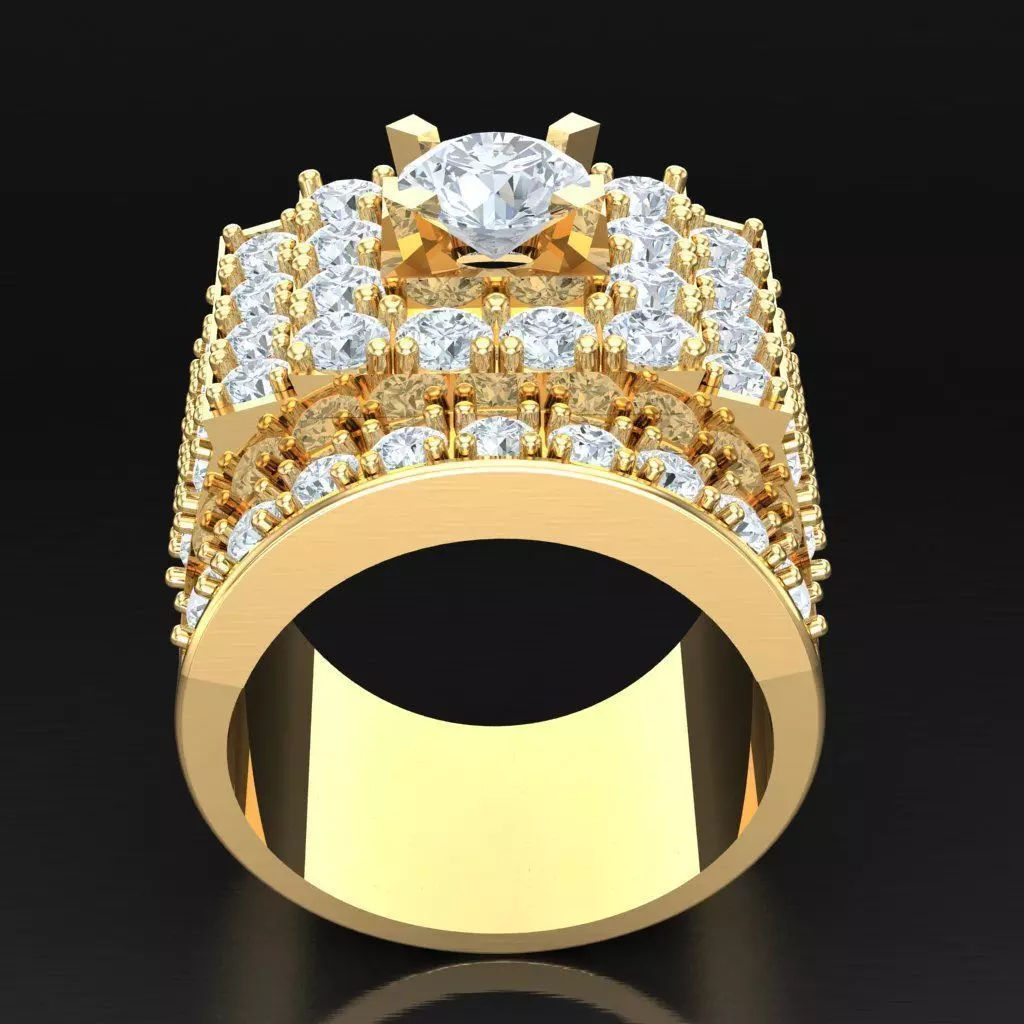 Luxury Men Rings Designs 5MR021 3D print model