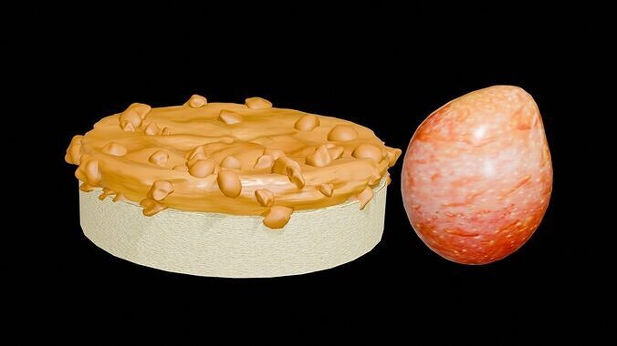 Dessert Mango cheese Cake 3D model