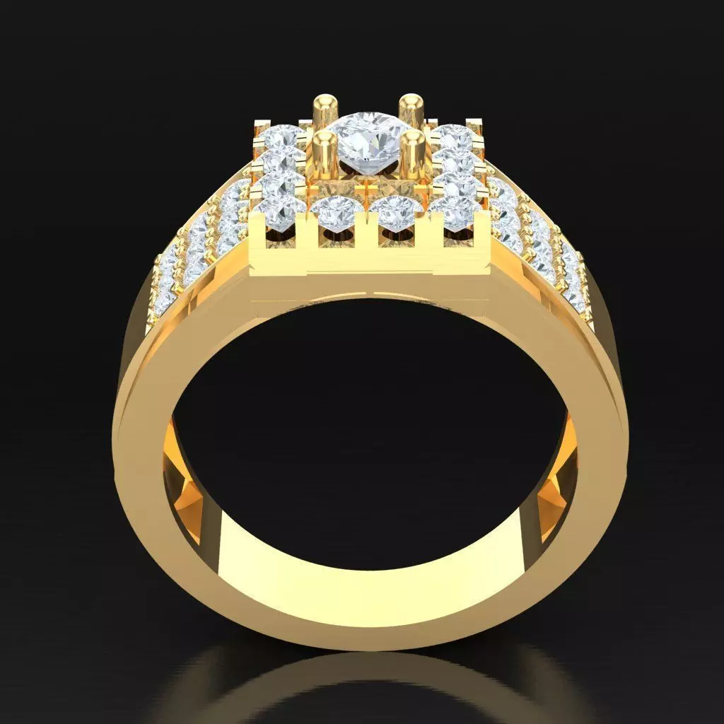 Luxury Men Rings Designs 5MR006 3D print model