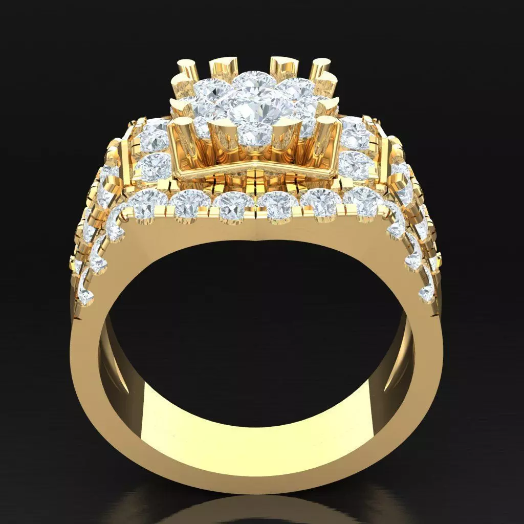 Luxury Men Rings Designs 5MR004 3D print model