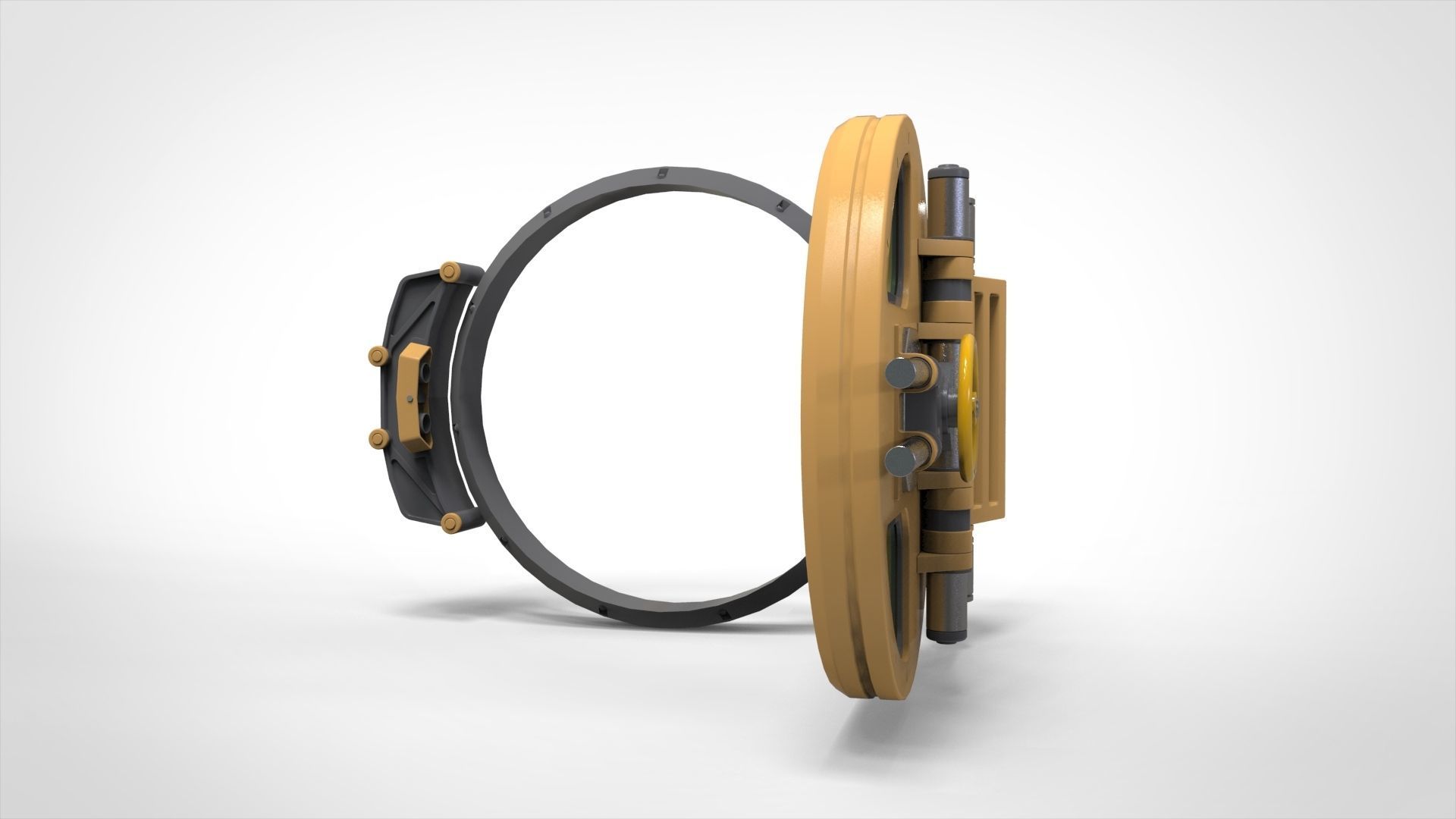 sci fi hatch 1 3D model_10