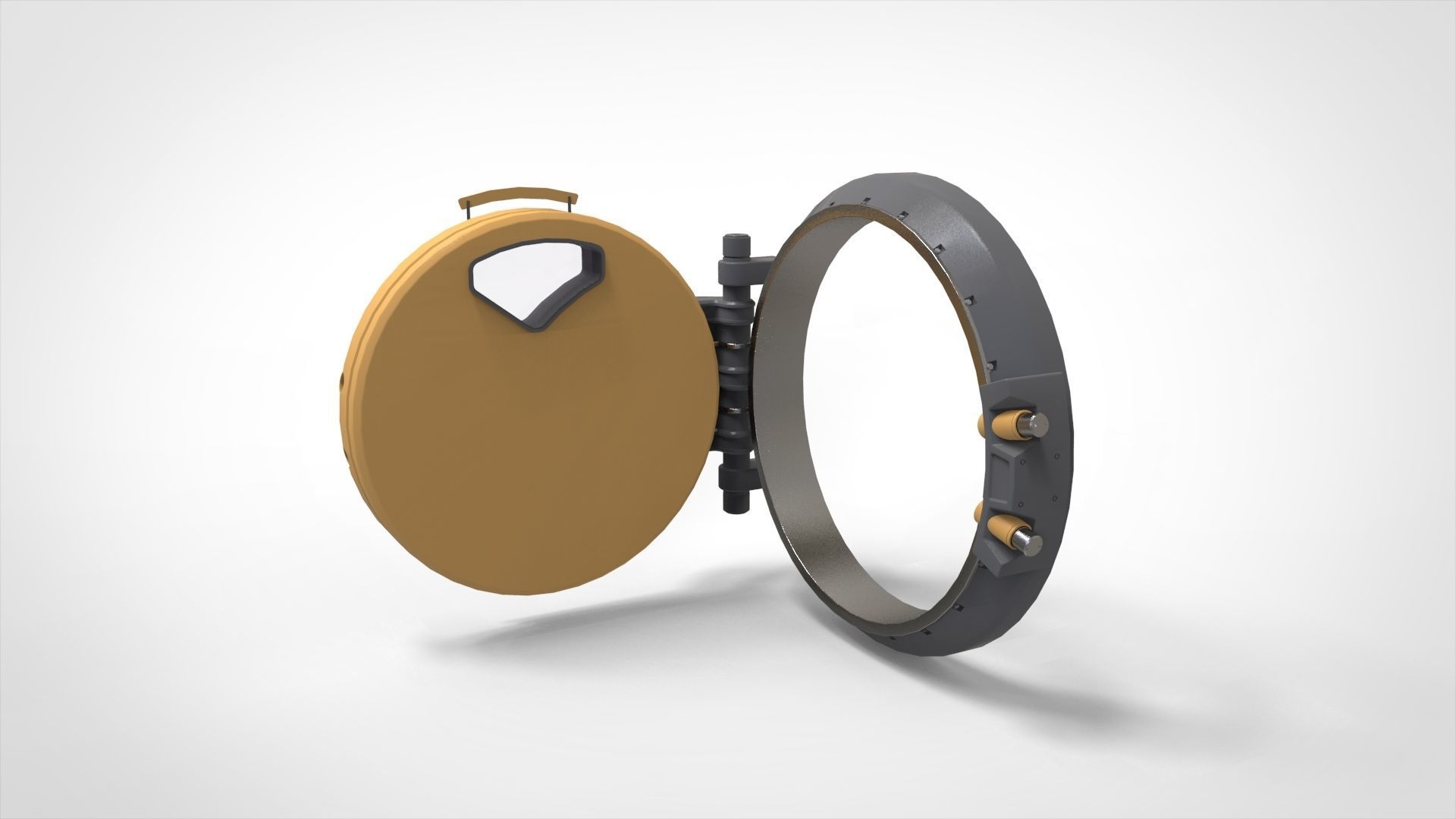 sci fi hatch 1 3D model_23