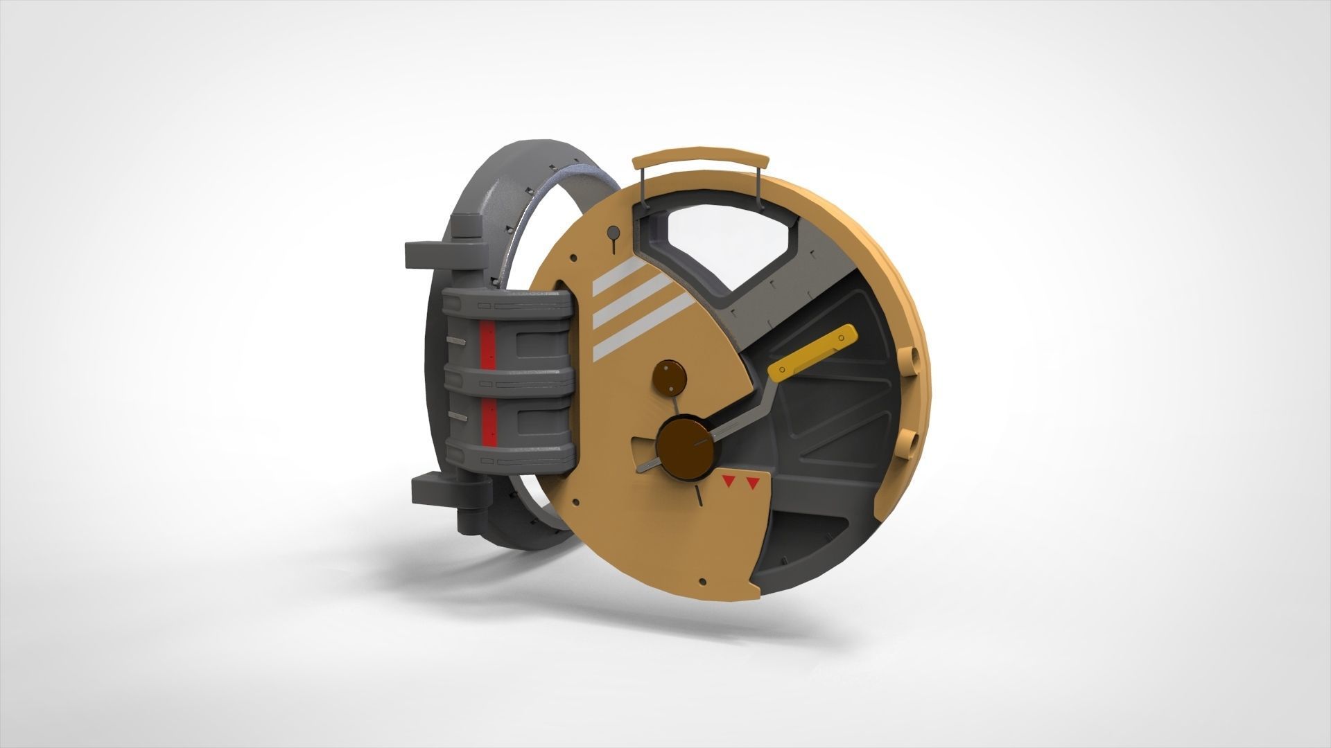 sci fi hatch 1 3D model_21