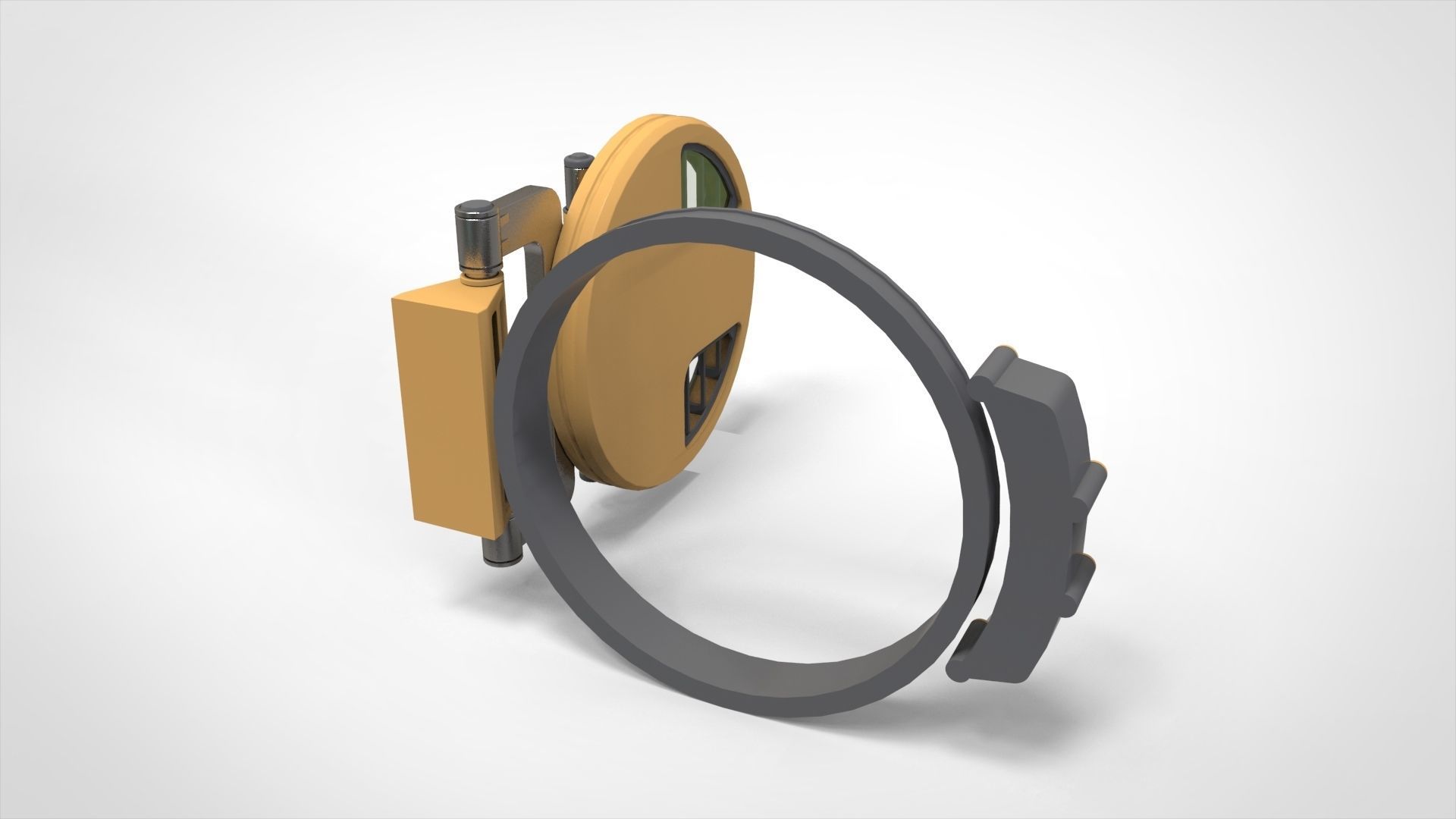 sci fi hatch 1 3D model_12