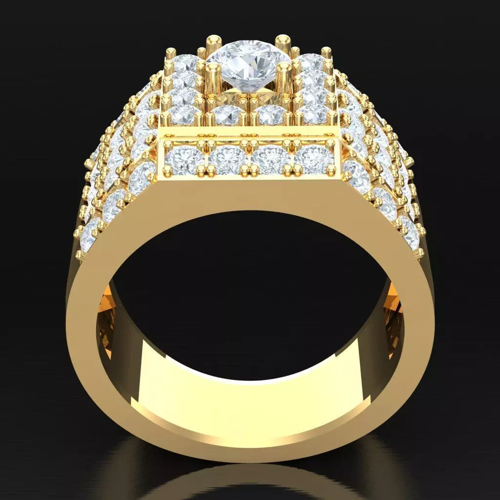 Luxury Men Rings Designs 4MR090 3D print model