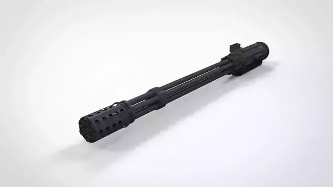 minigun gatling 3D model