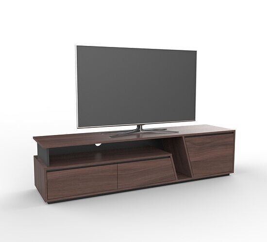 Modern Minimalist TV Stand Cabinet Media Console Free 3D model