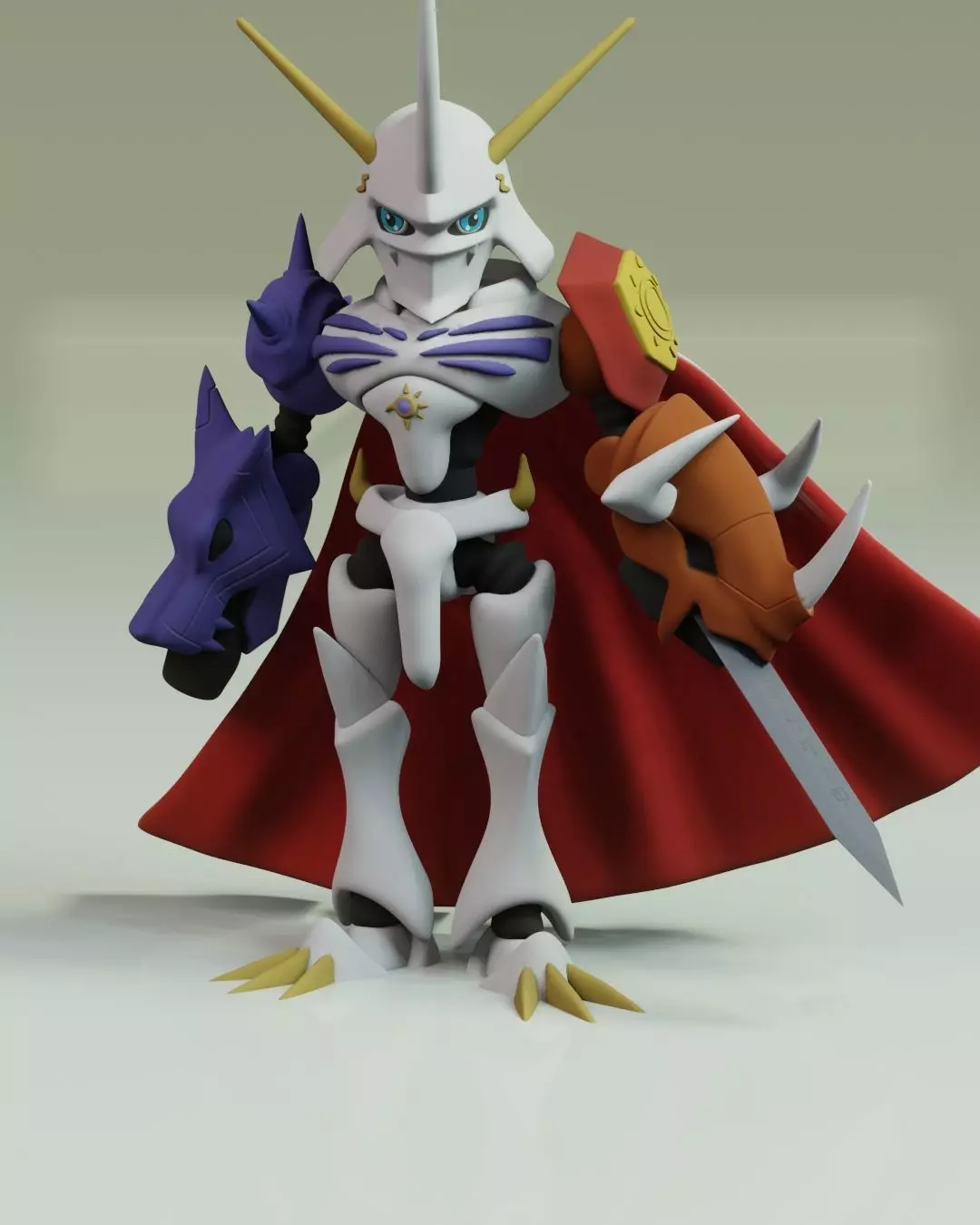 Omegamon Omnimon Chibi 3D print model_0