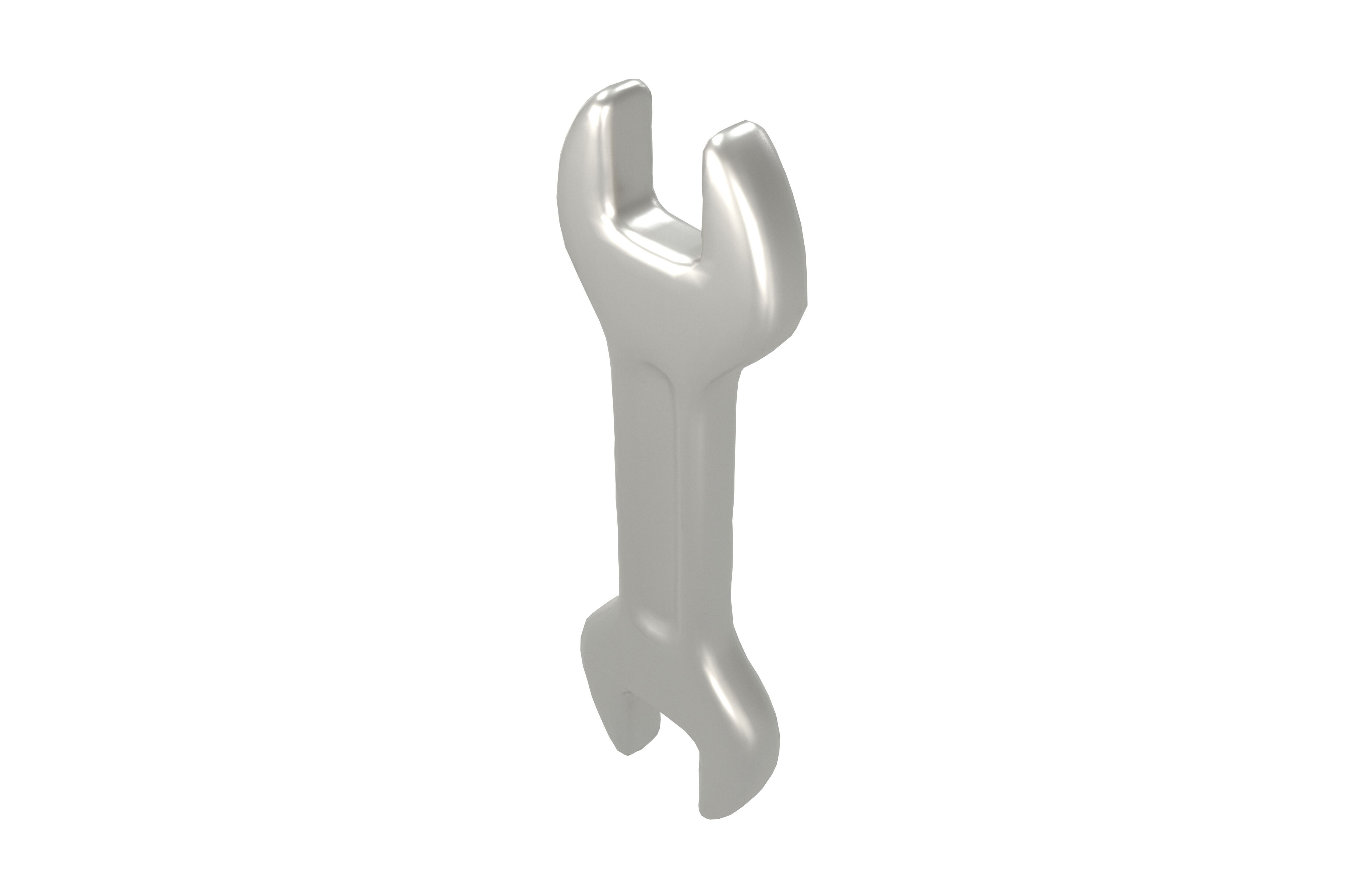 Cartoon Wrench v1 003 Low-poly 3D model_2