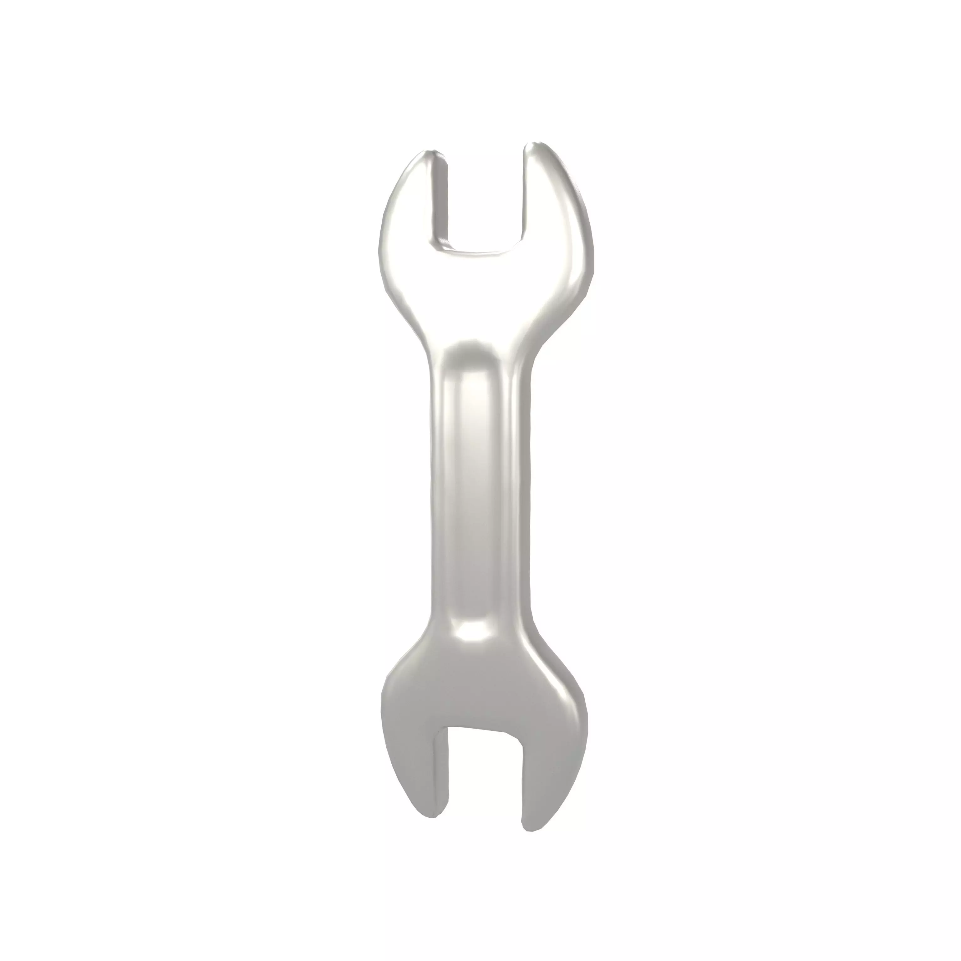 Cartoon Wrench v1 003 Low-poly 3D model_0