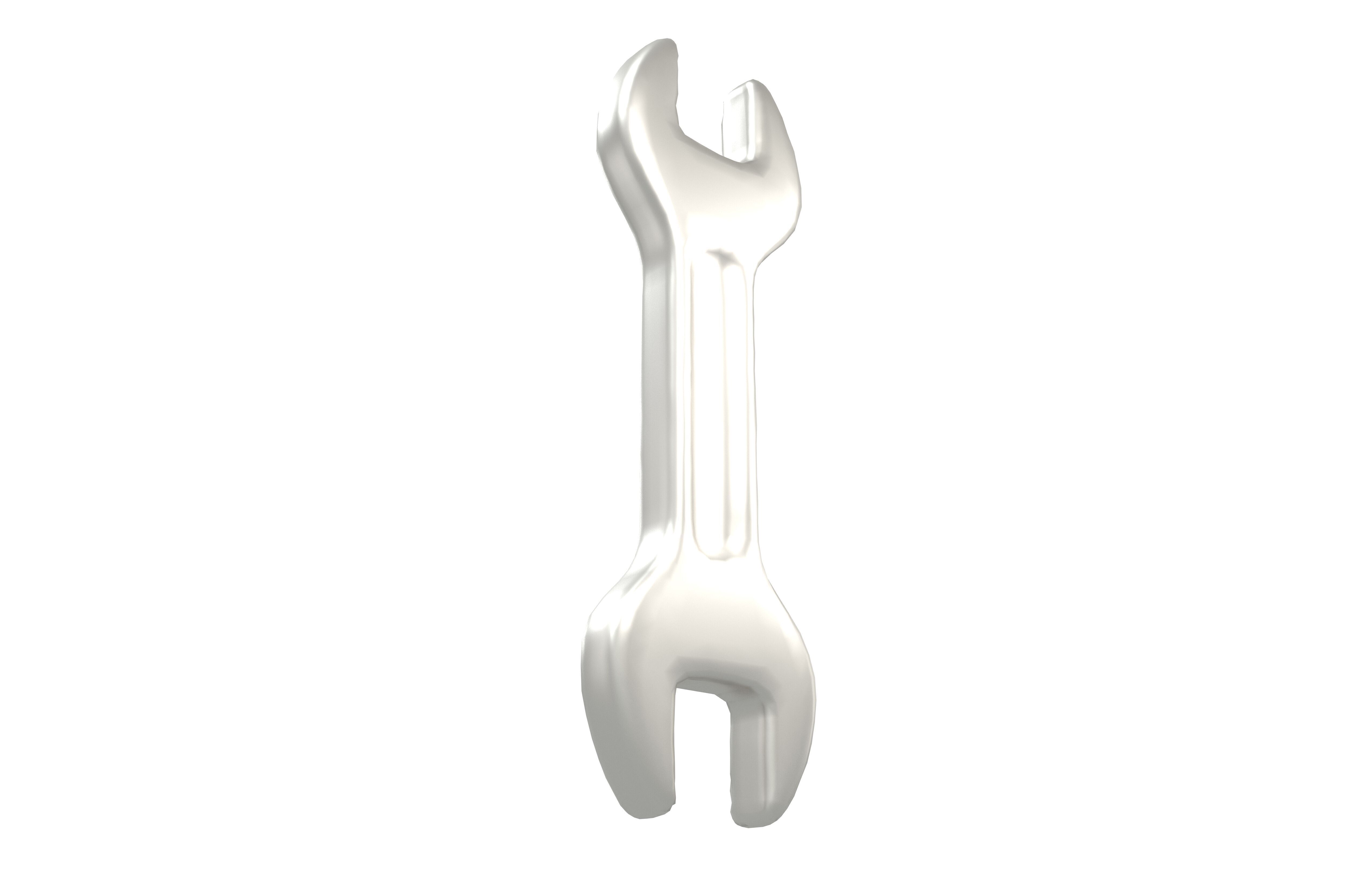Cartoon Wrench v1 003 Low-poly 3D model_3