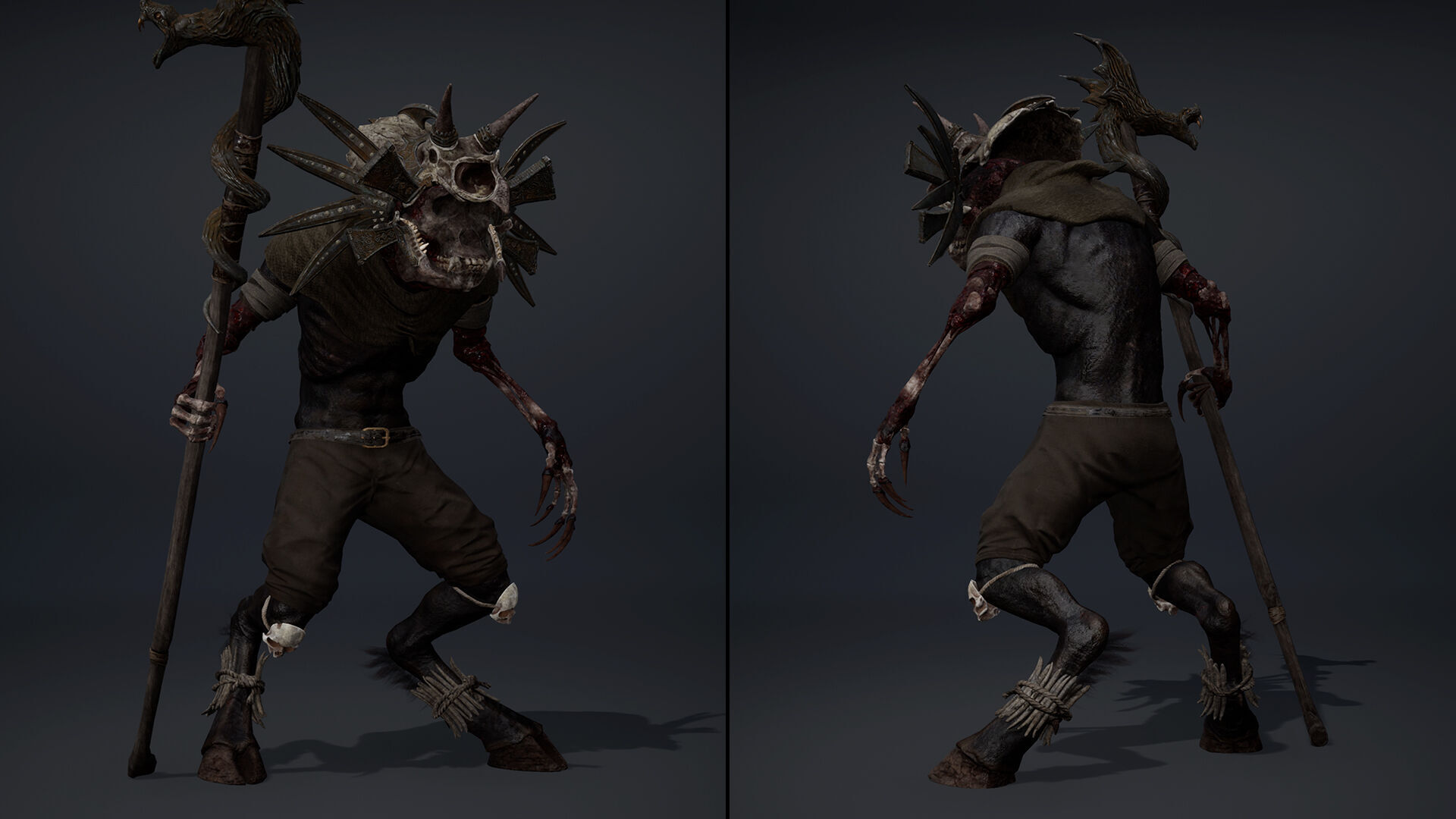 Gloom Mage Damaged Low-poly 3D model_5