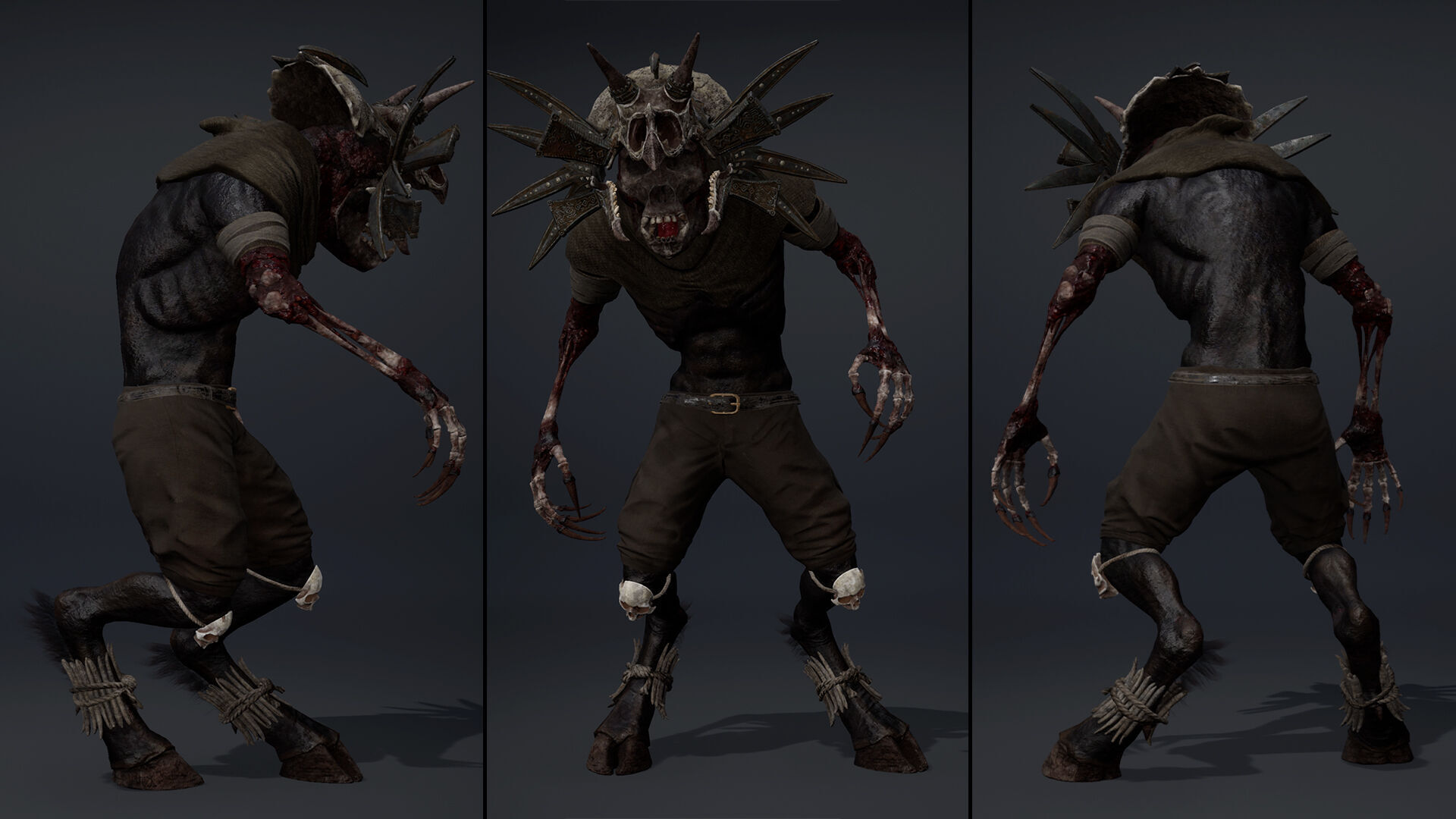 Gloom Mage Damaged Low-poly 3D model_13