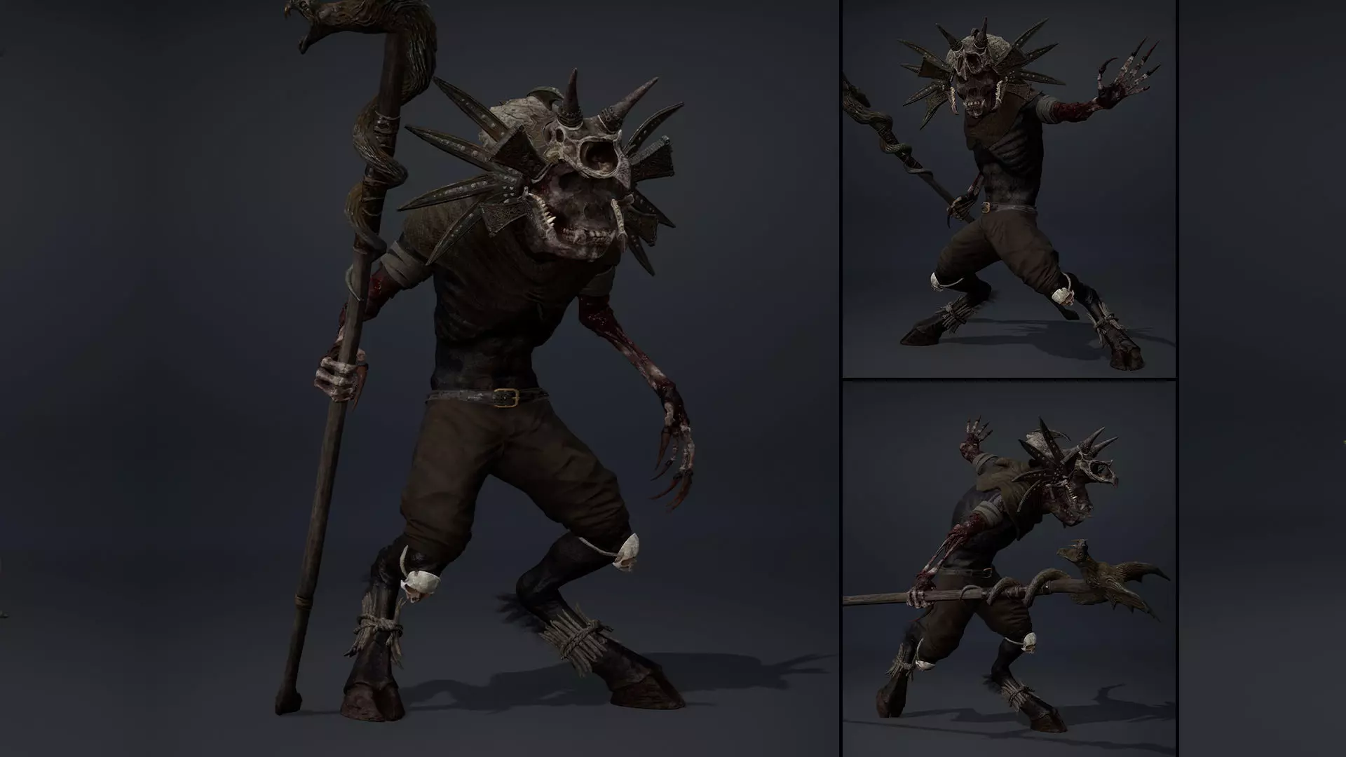 Gloom Mage Damaged Low-poly 3D model_0