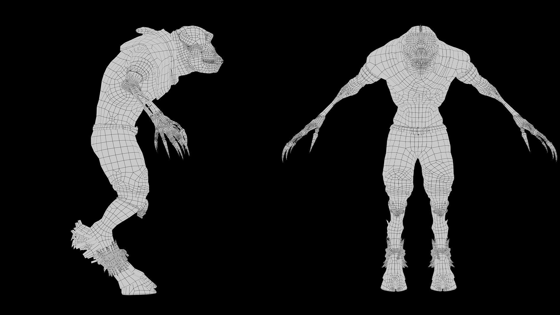 Gloom Mage Damaged Low-poly 3D model_24