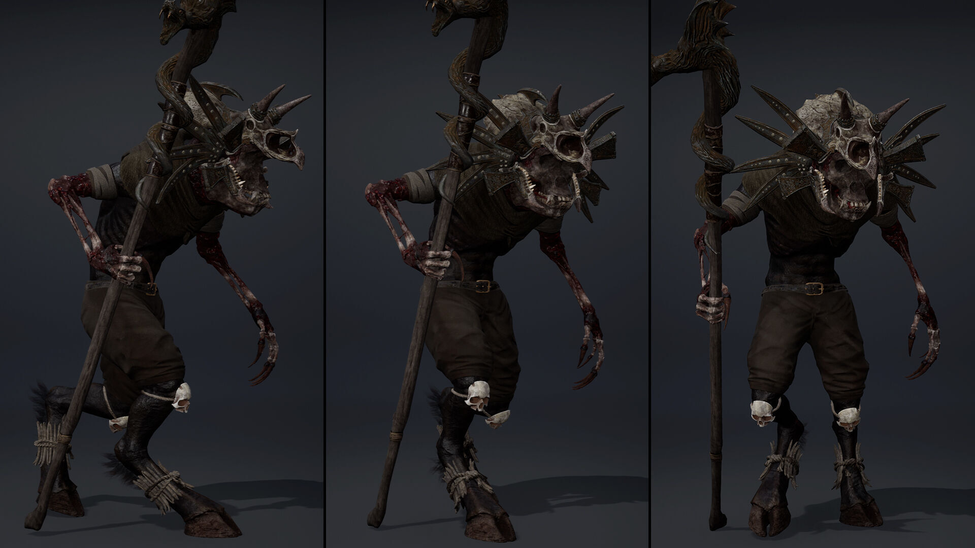 Gloom Mage Damaged Low-poly 3D model_20