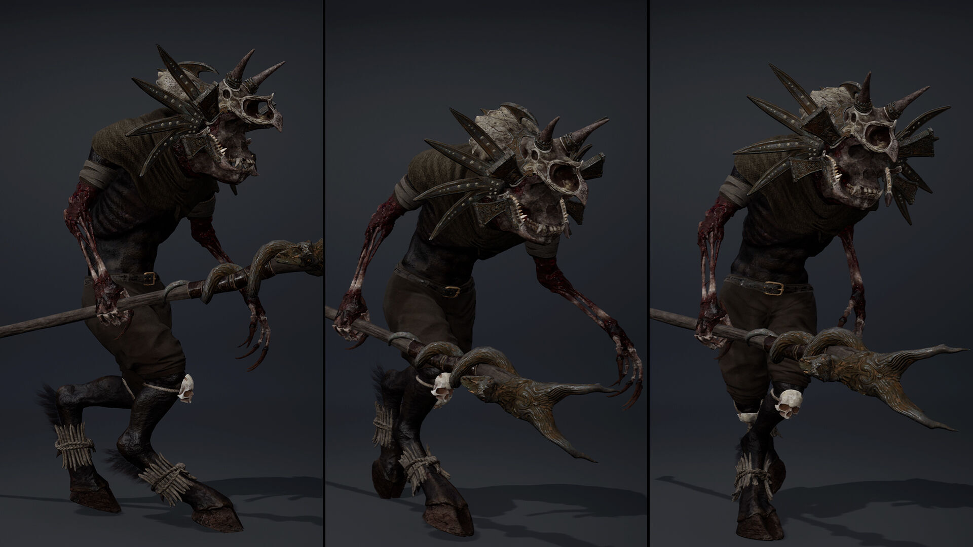 Gloom Mage Damaged Low-poly 3D model_22