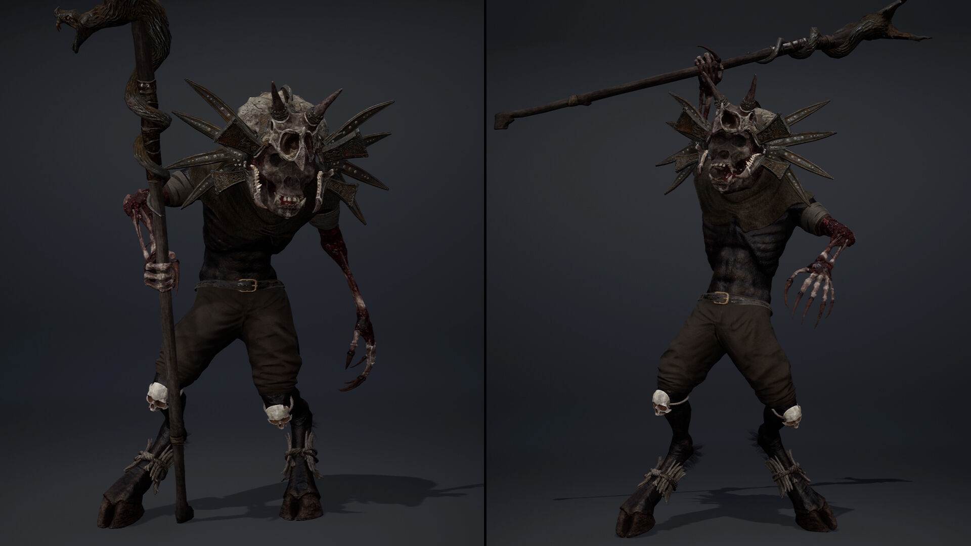 Gloom Mage Damaged Low-poly 3D model_7