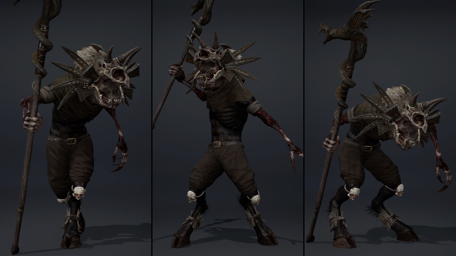 Gloom Mage Damaged Low-poly 3D model_23