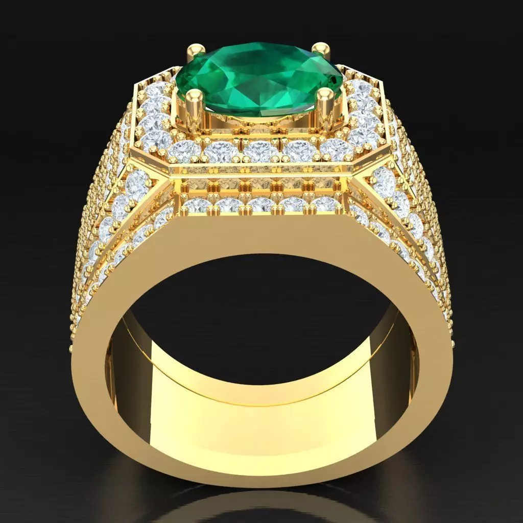 Luxury Men Rings Designs 4MR076 3D print model